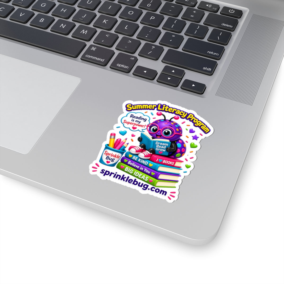 Summer Literacy Program Sticker — Reading Is My Superpower Kiss-Cut Sticker