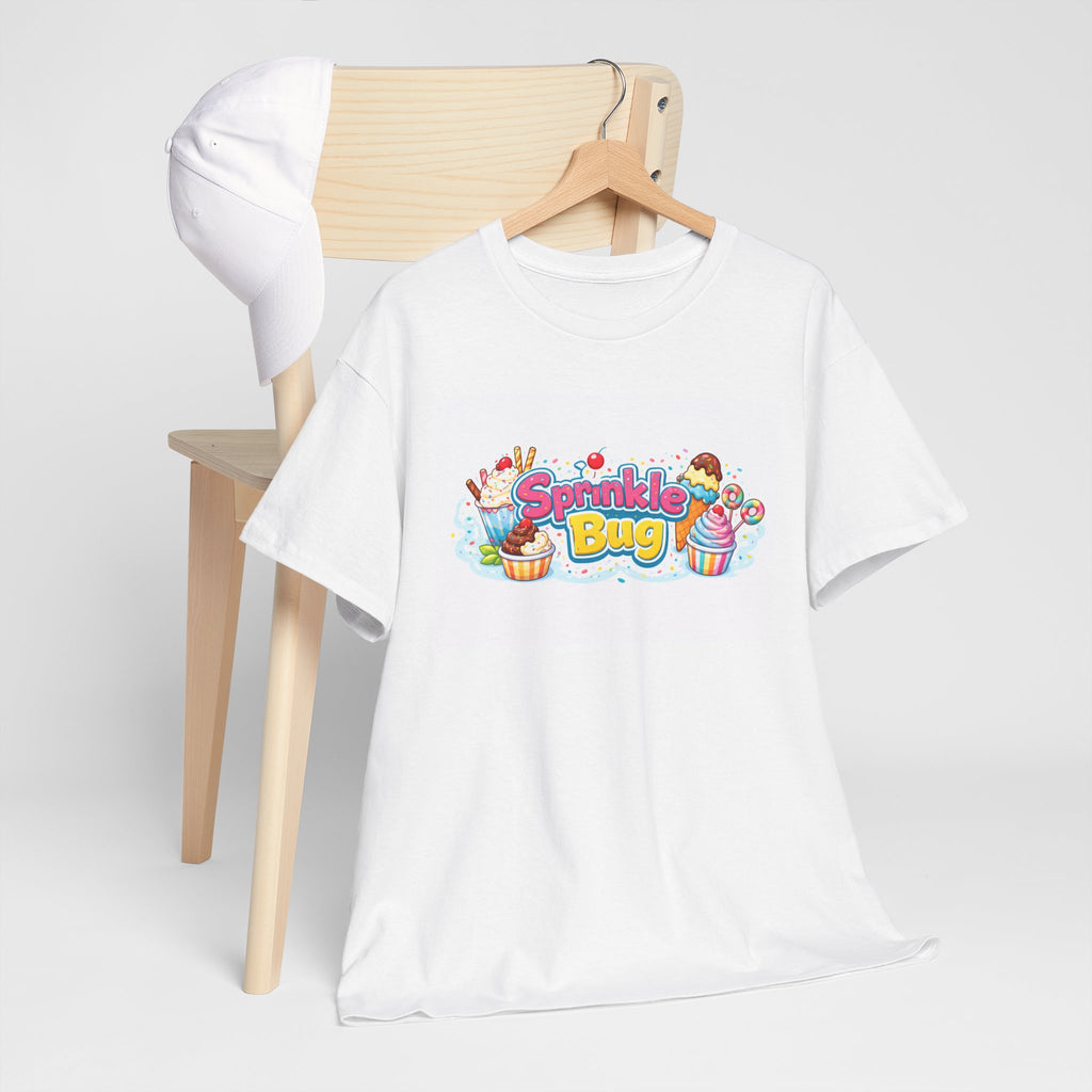 Sprinkle Bug Logo T‑Shirt — Bright Sweet Shop Graphic Tee
