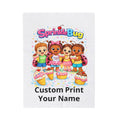 Personalized Velveteen Plush Blanket — SprinkleBug Kids Custom Name Blanket