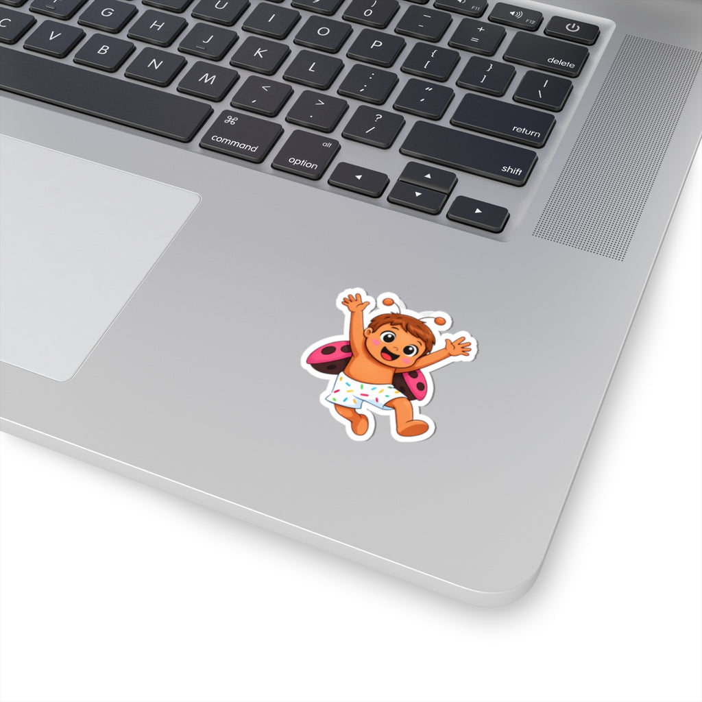 Baby Ladybug Baby Sticker — Cute Kiss-Cut Vinyl Decal for Laptops, Planners & Gifts
