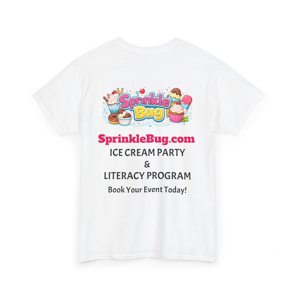 Sprinkle Bug Logo T‑Shirt — Bright Sweet Shop Graphic Tee
