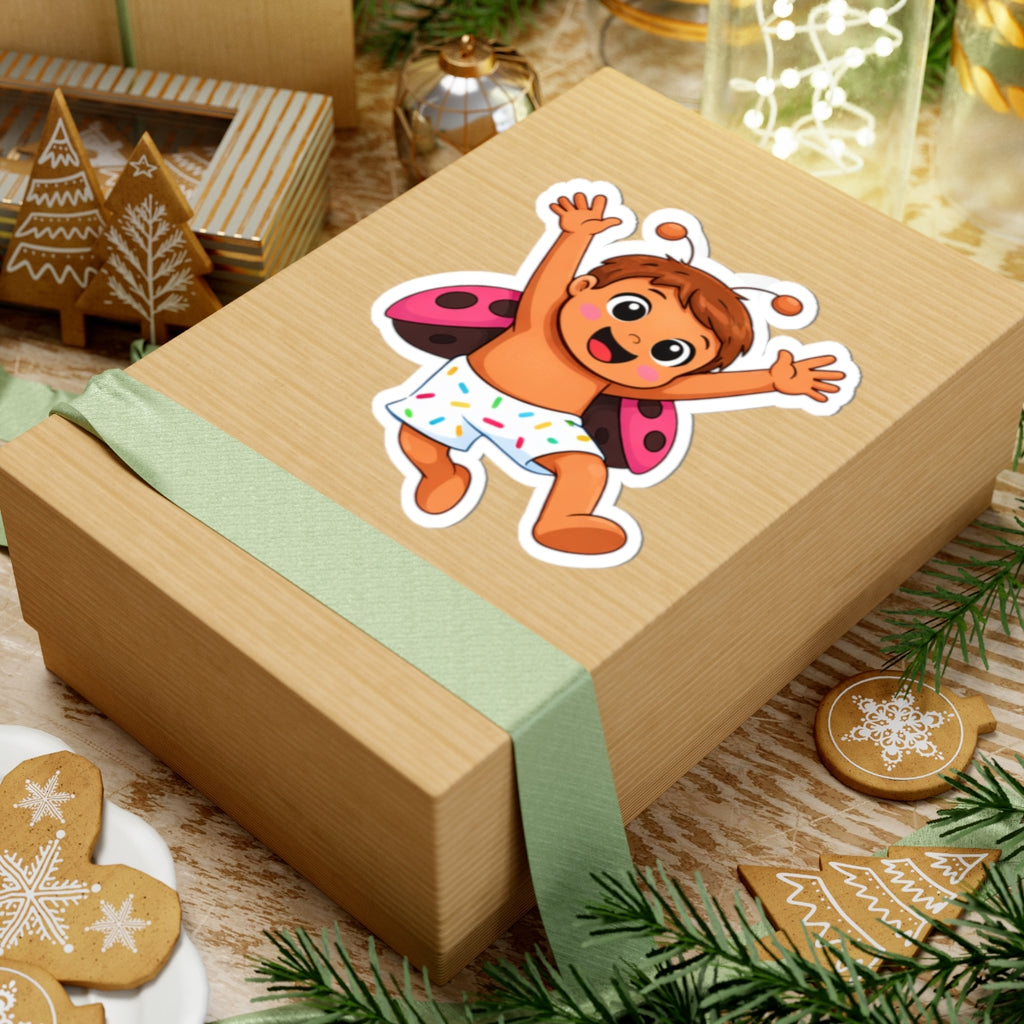 Baby Ladybug Baby Sticker — Cute Kiss-Cut Vinyl Decal for Laptops, Planners & Gifts