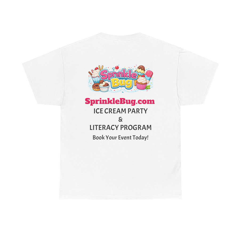 Sprinkle Bug Logo T‑Shirt — Bright Sweet Shop Graphic Tee
