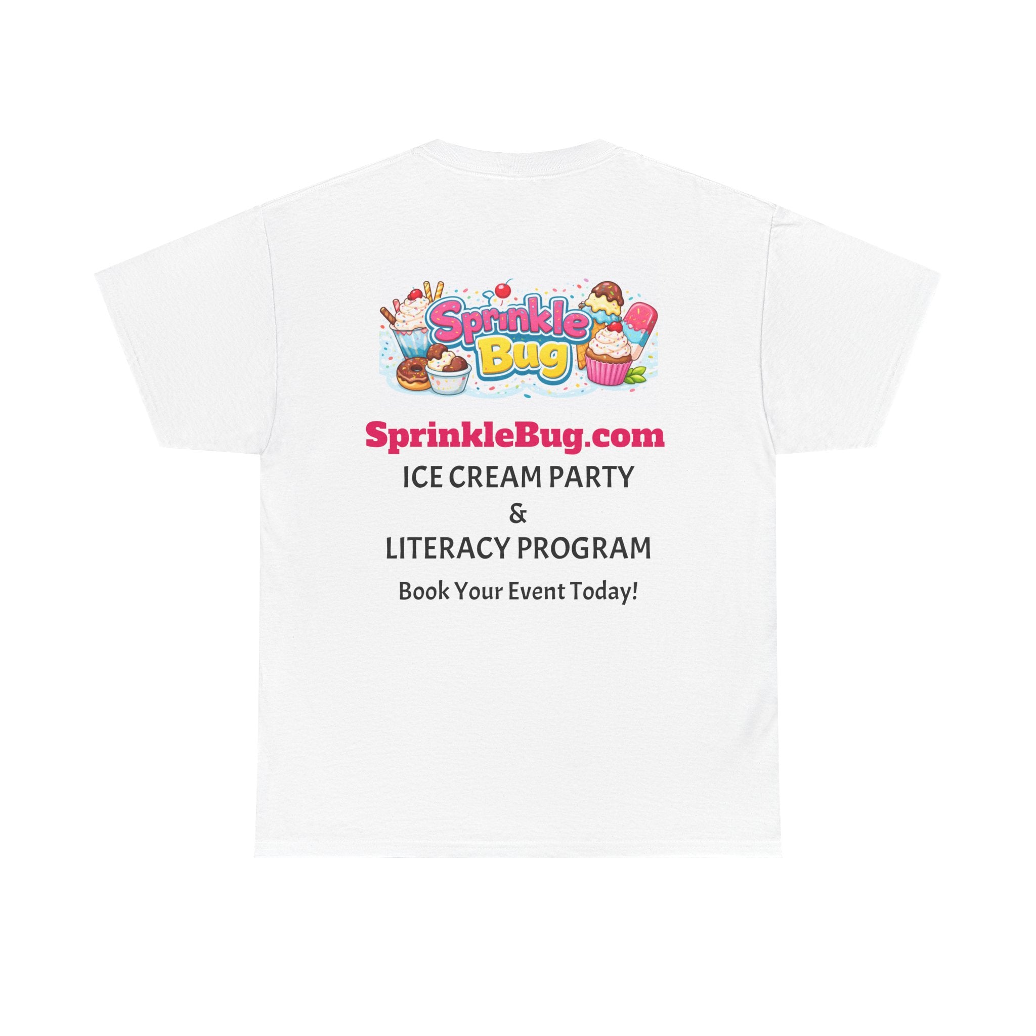 Sprinkle Bug Logo T‑Shirt — Bright Sweet Shop Graphic Tee