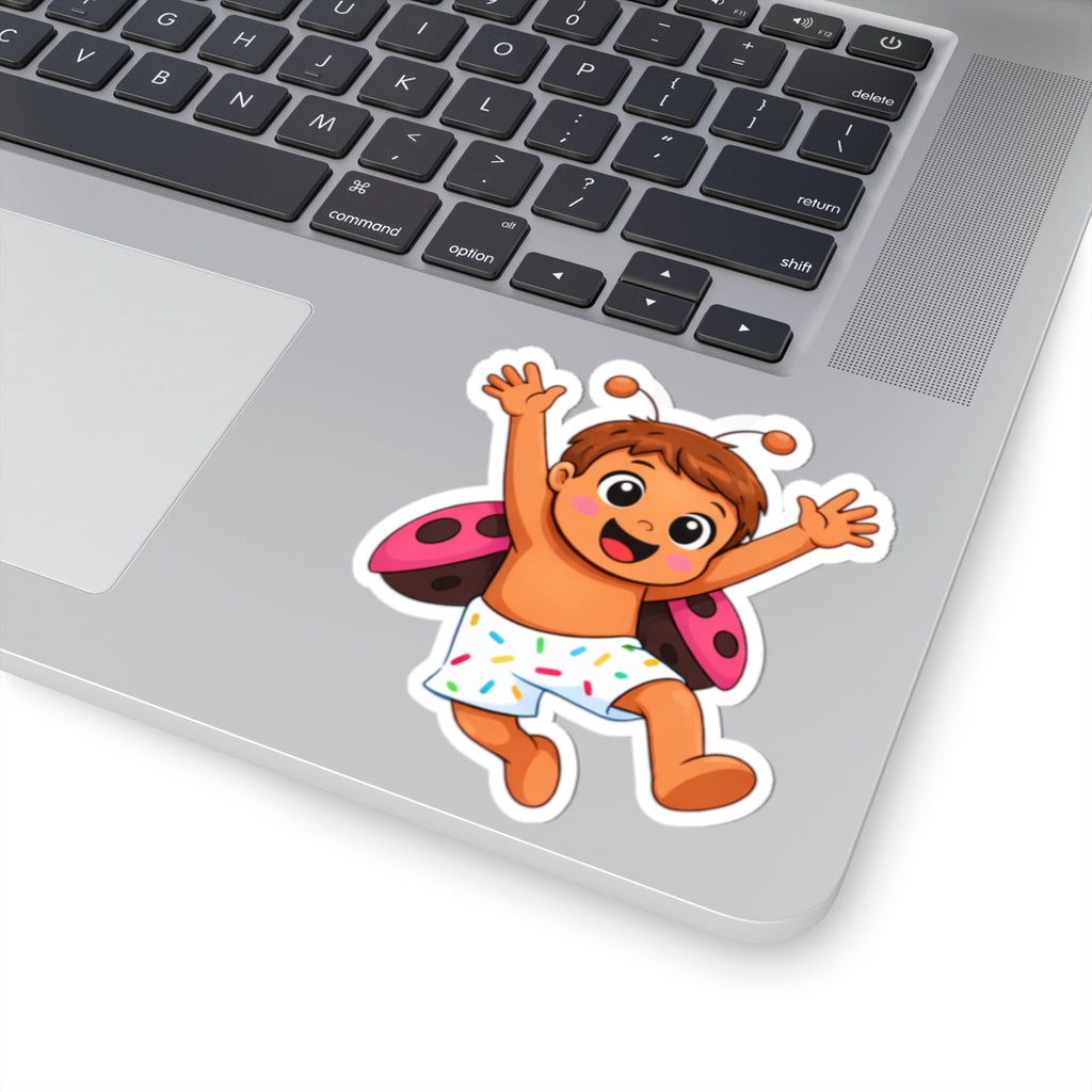 Baby Ladybug Baby Sticker — Cute Kiss-Cut Vinyl Decal for Laptops, Planners & Gifts
