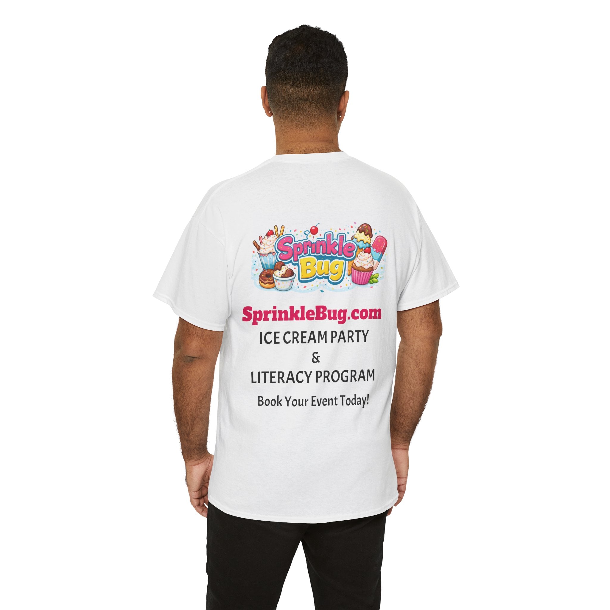 Sprinkle Bug Logo T‑Shirt — Bright Sweet Shop Graphic Tee