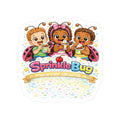 Sprinkle Bug Kids Sticker — Cute Ladybug Children Eating Ice Cream Kiss-Cut Sticker