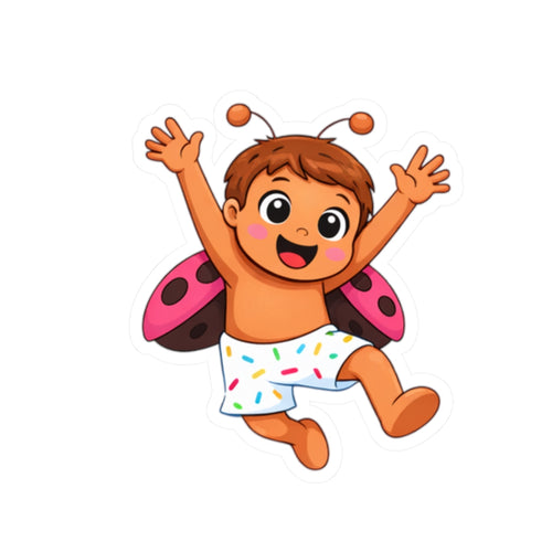 Baby Ladybug Baby Sticker — Cute Kiss-Cut Vinyl Decal for Laptops, Planners & Gifts