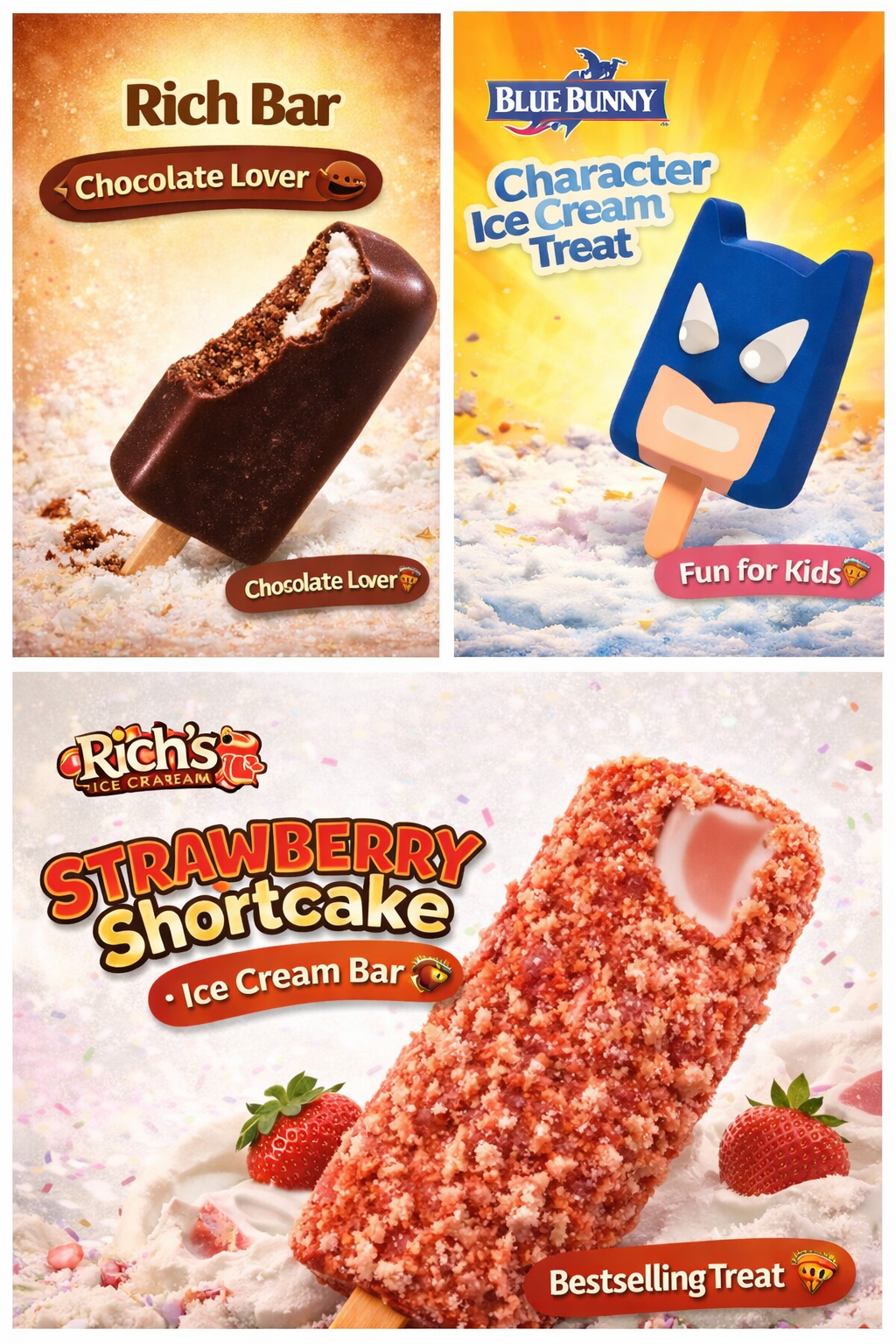 Prepackaged Party Ice Cream Menu